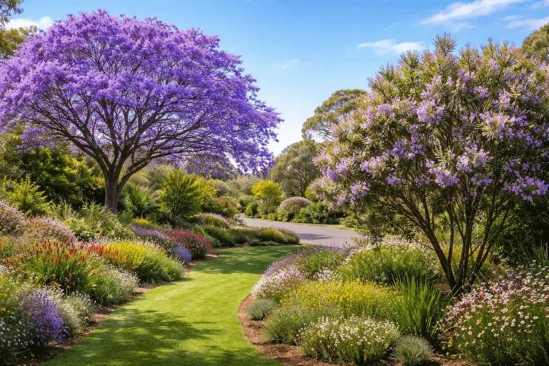 australian native tree with purple flowers