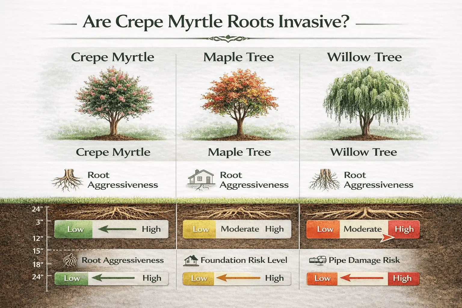 crepe myrtle tree roots