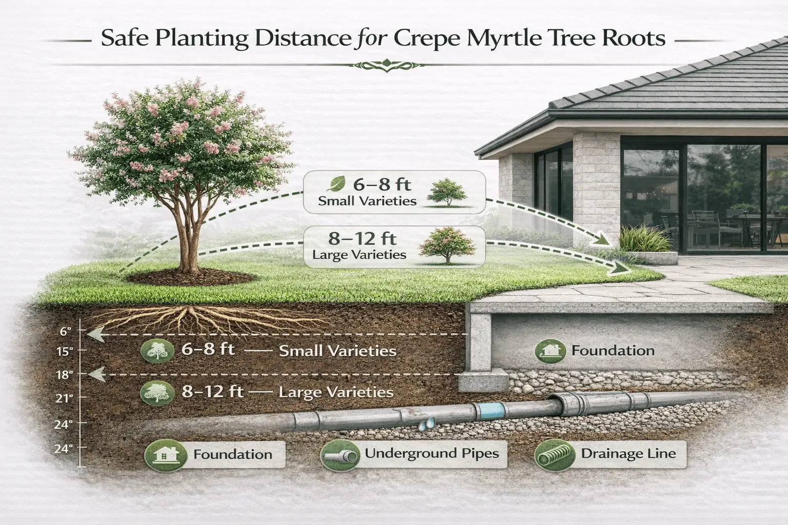 crepe myrtle tree roots