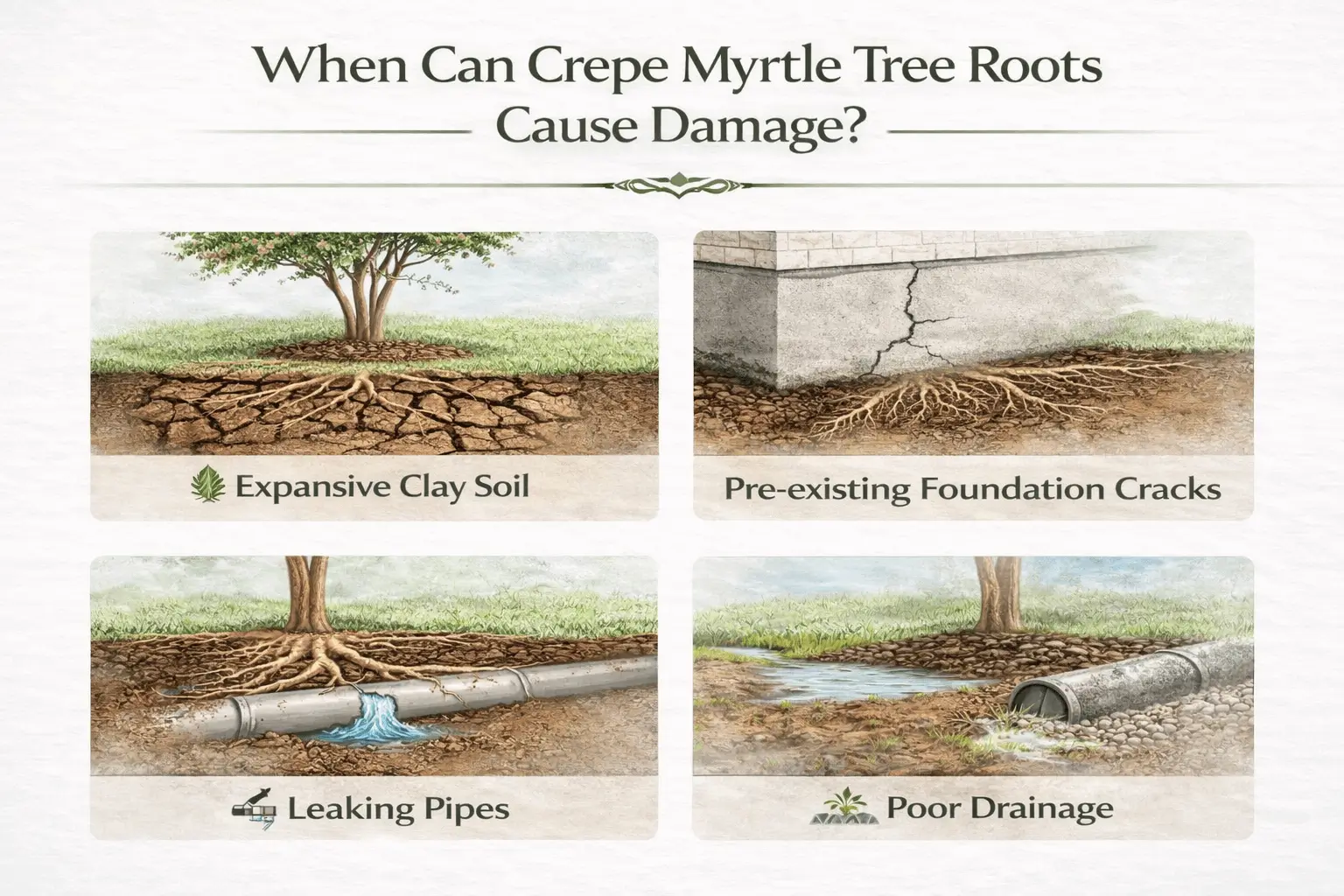 crepe myrtle tree roots