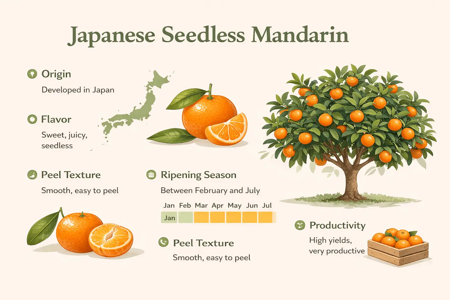 japanese seedless mandarin