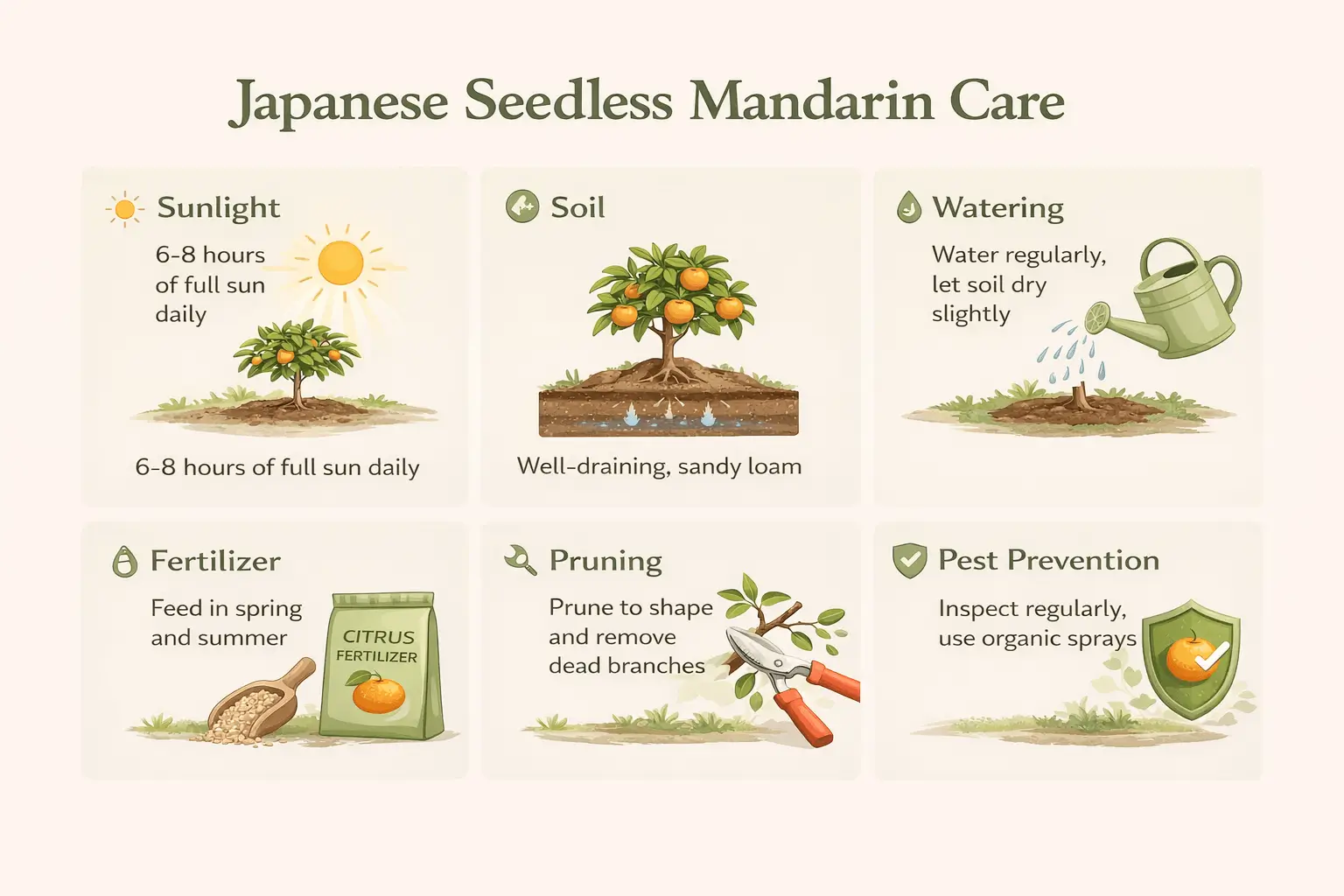 japanese seedless mandarin