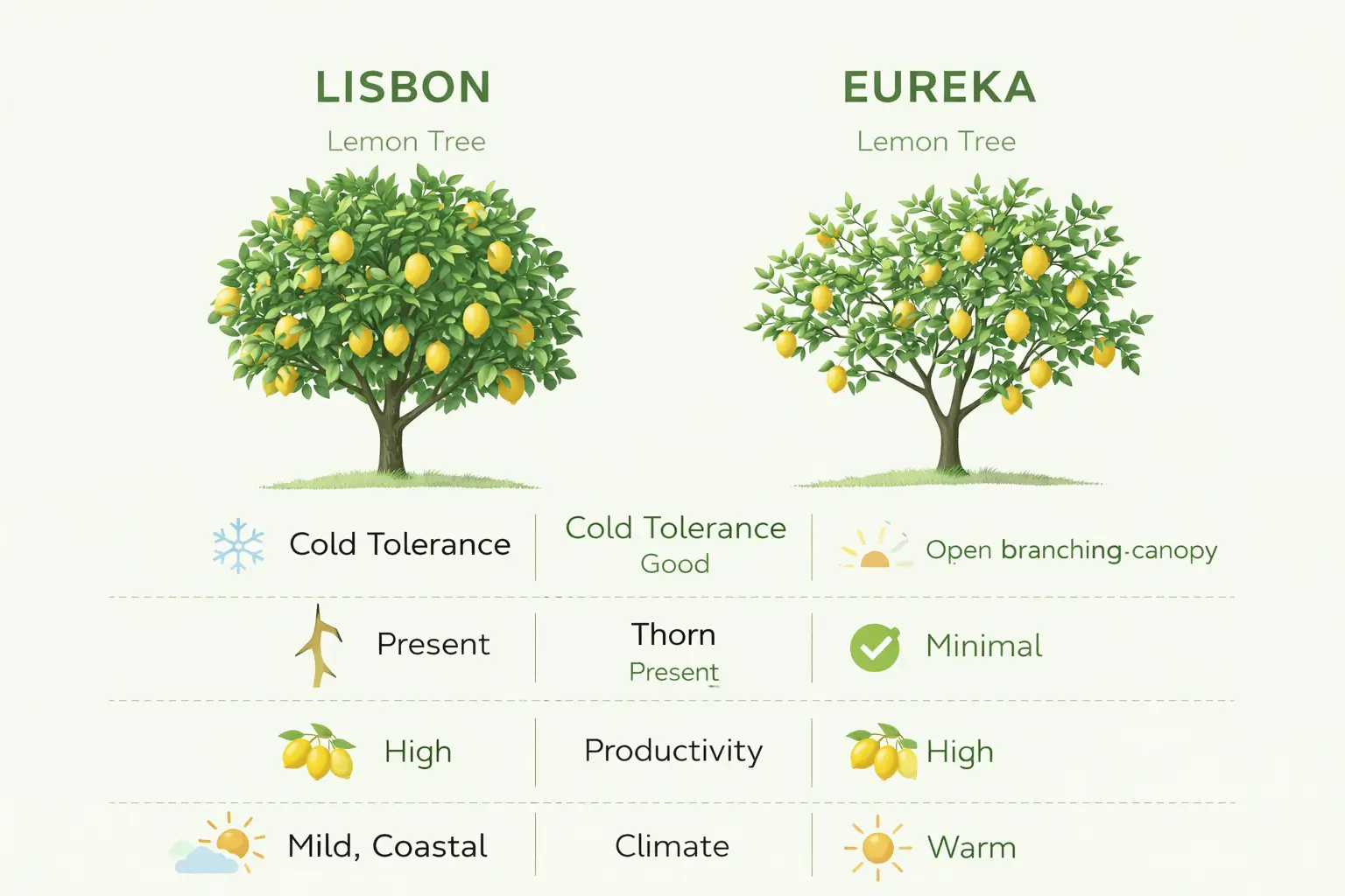 lisbon vs eureka lemon