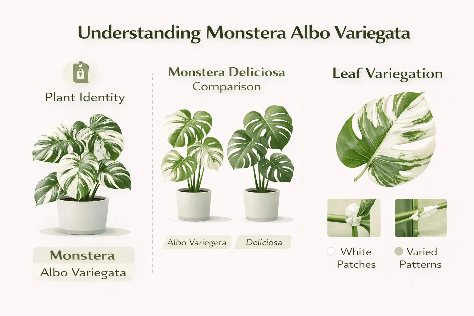 monstera albo variegata