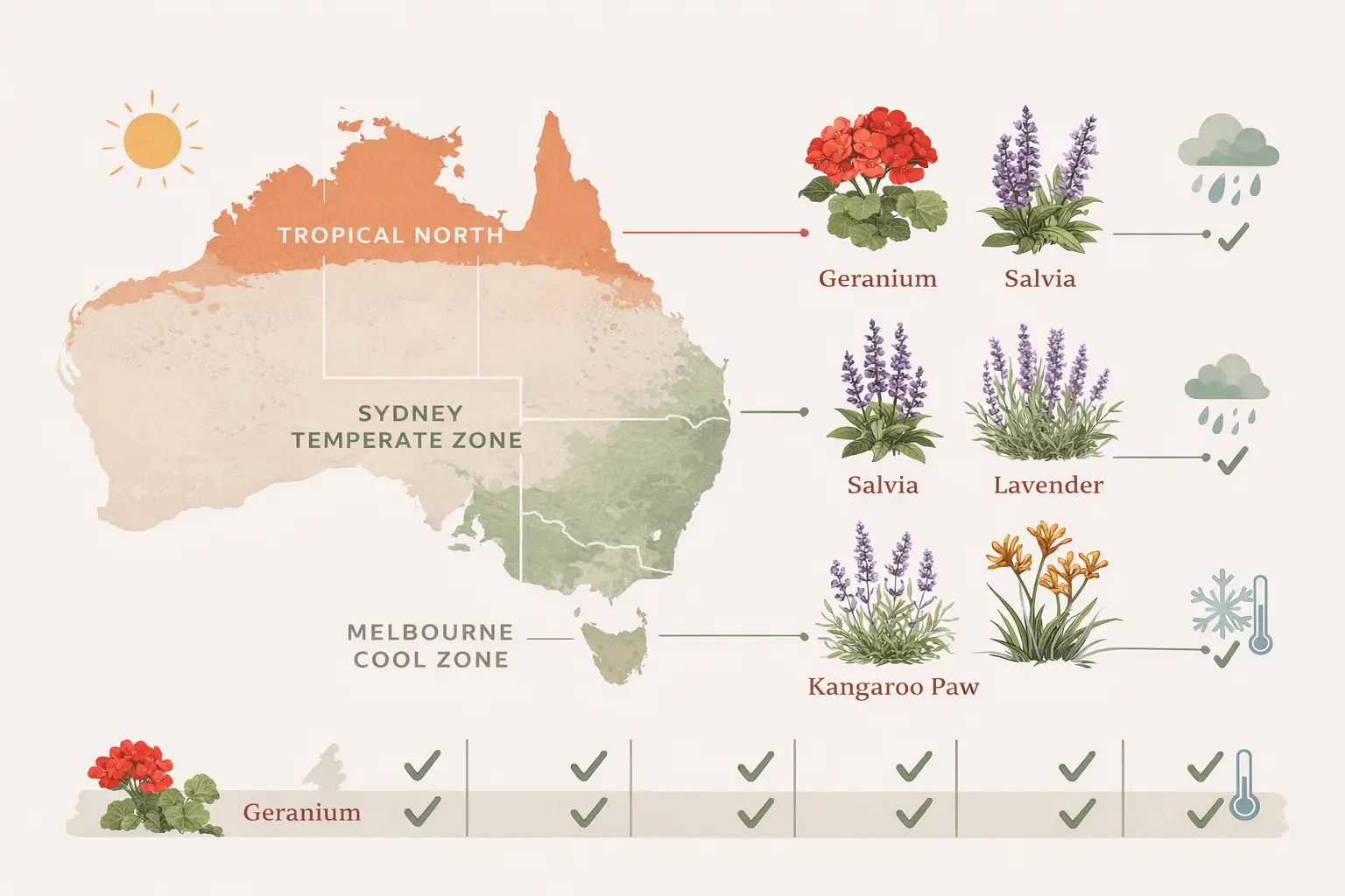 plants that flower all year round in australia