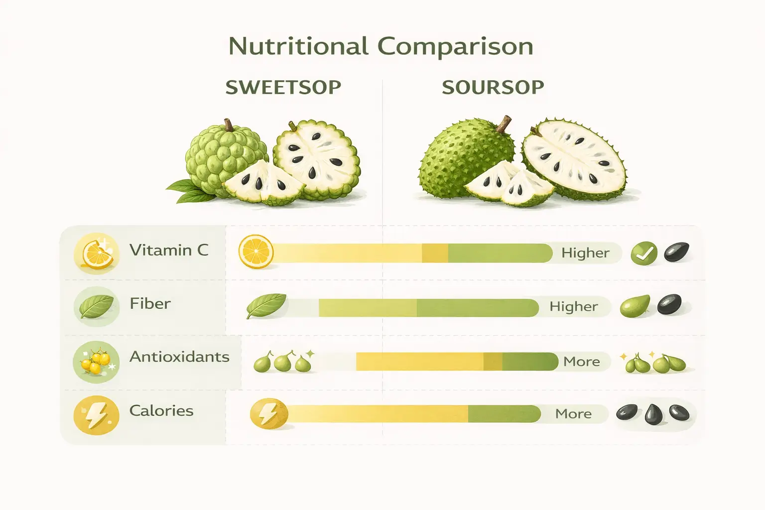 sweetsop vs soursop