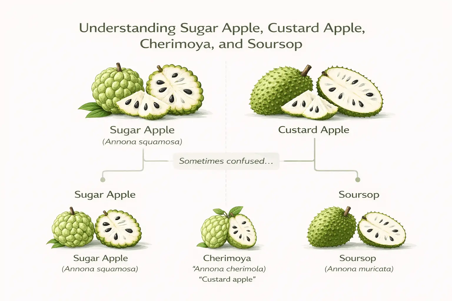sweetsop vs soursop