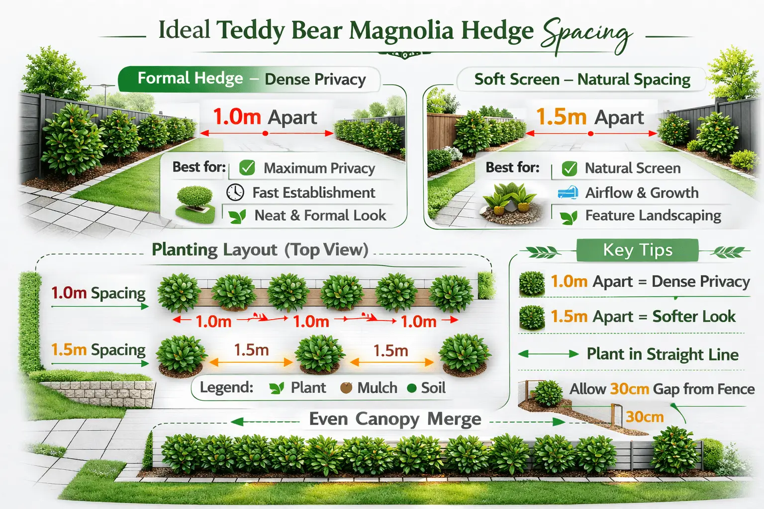 teddy bear magnolia hedge