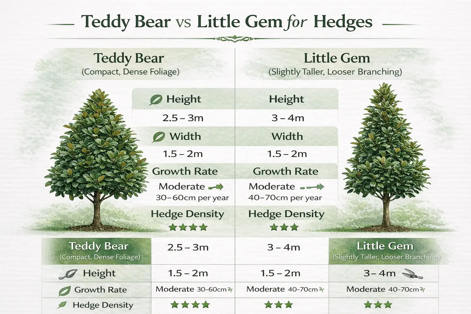 teddy bear magnolia hedge