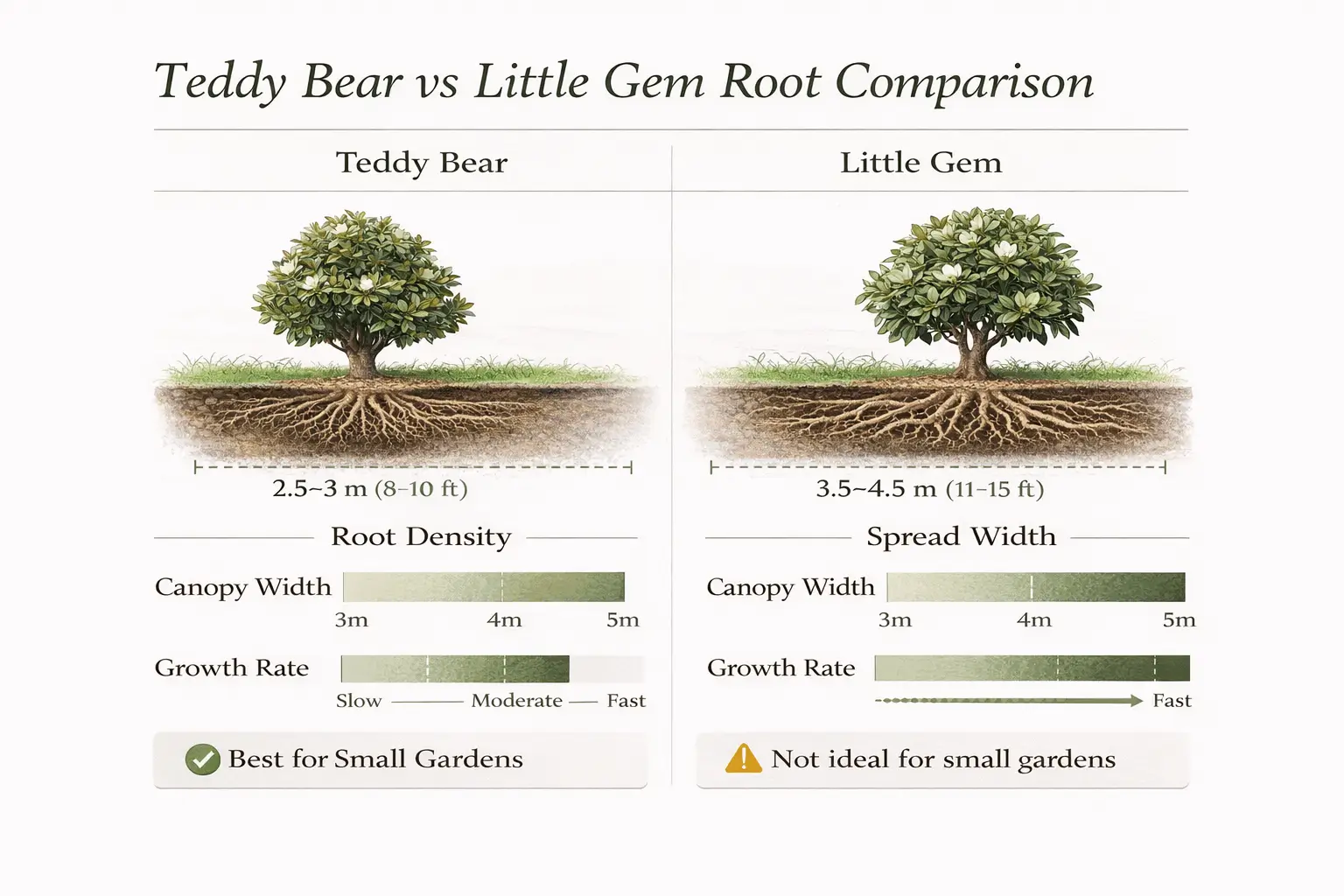 teddy bear magnolia root system