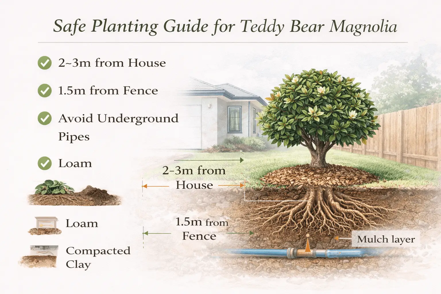 teddy bear magnolia root system