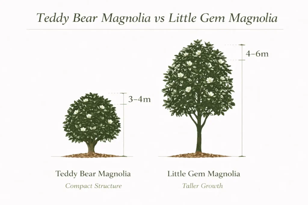 teddy bear magnolia vs little gem