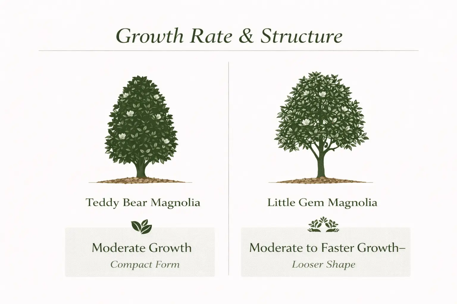 teddy bear magnolia vs little gem