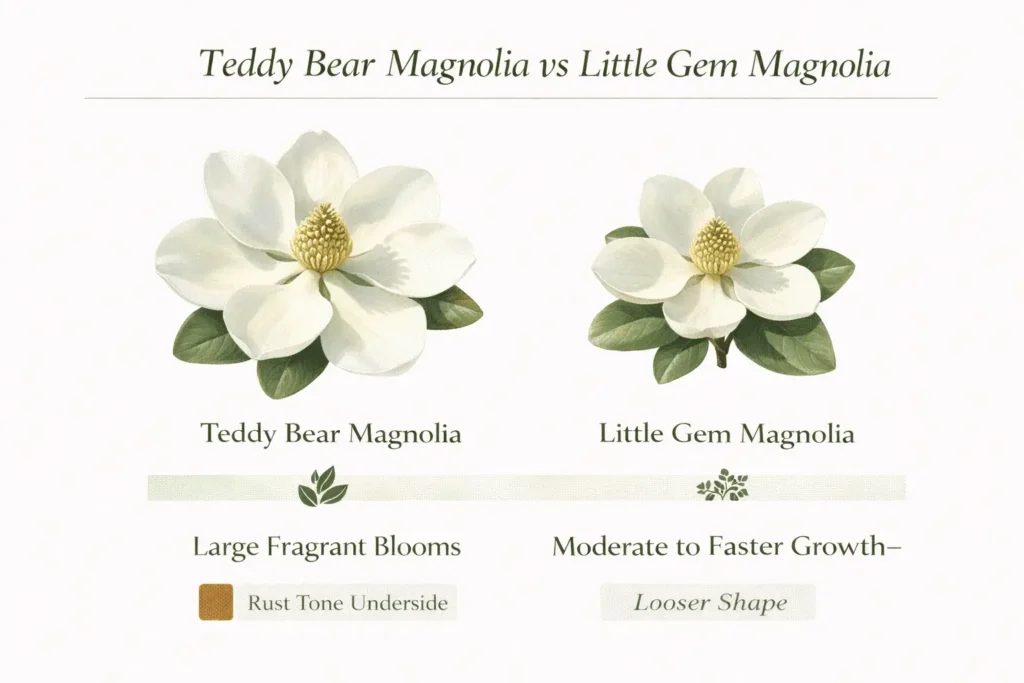 teddy bear magnolia vs little gem