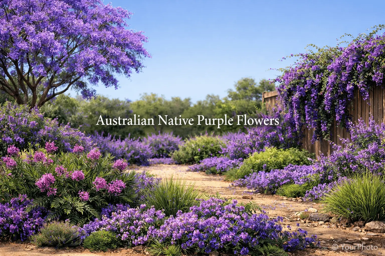 australian native purple flowers