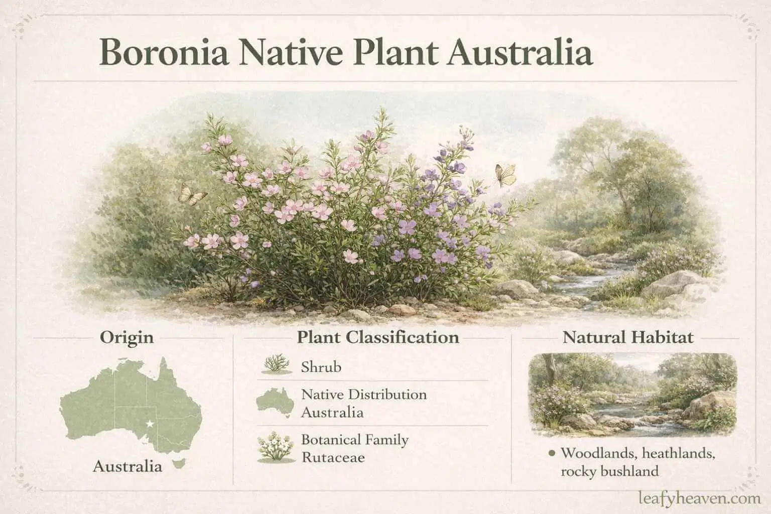 boronia native plant