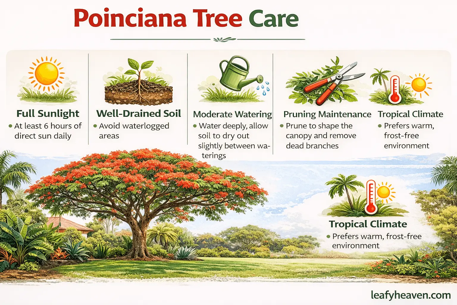 poinciana tree perth