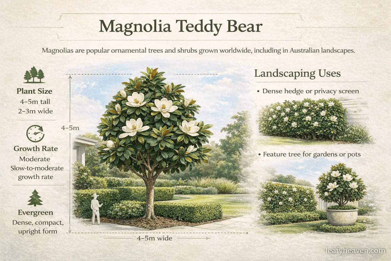 types of magnolia trees in australia