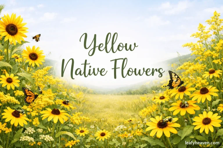 yellow native flowers