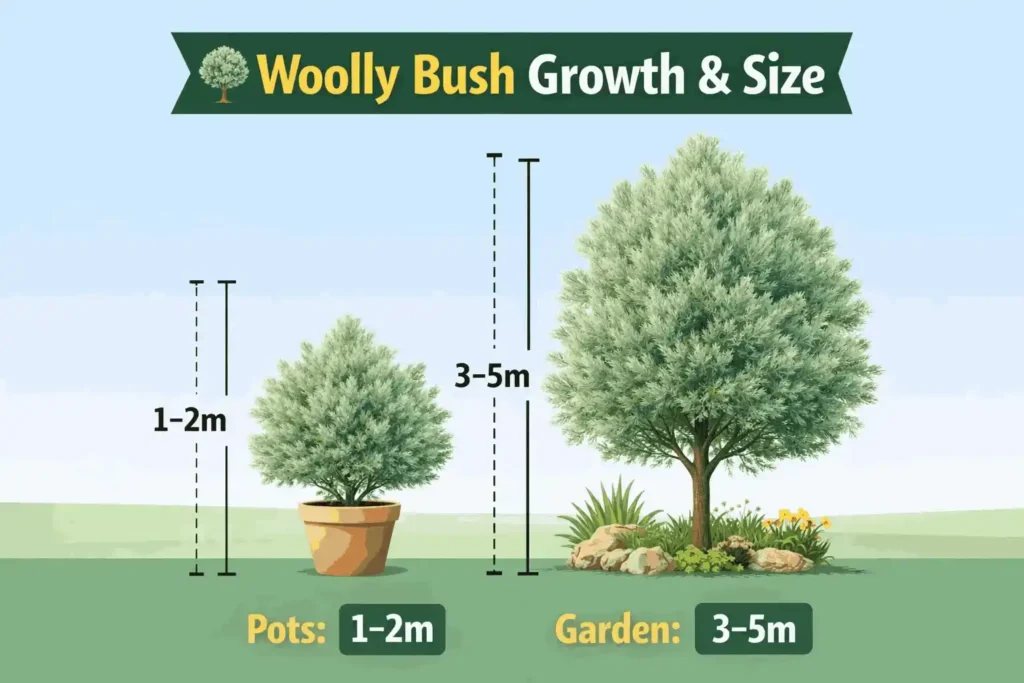 woolly-bush-height
