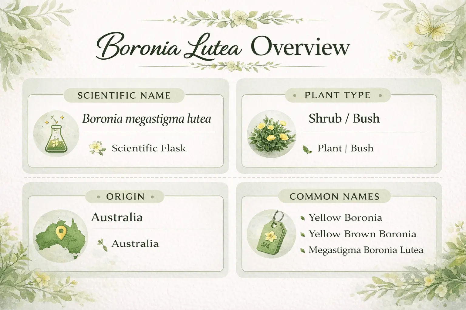 boronia lutea