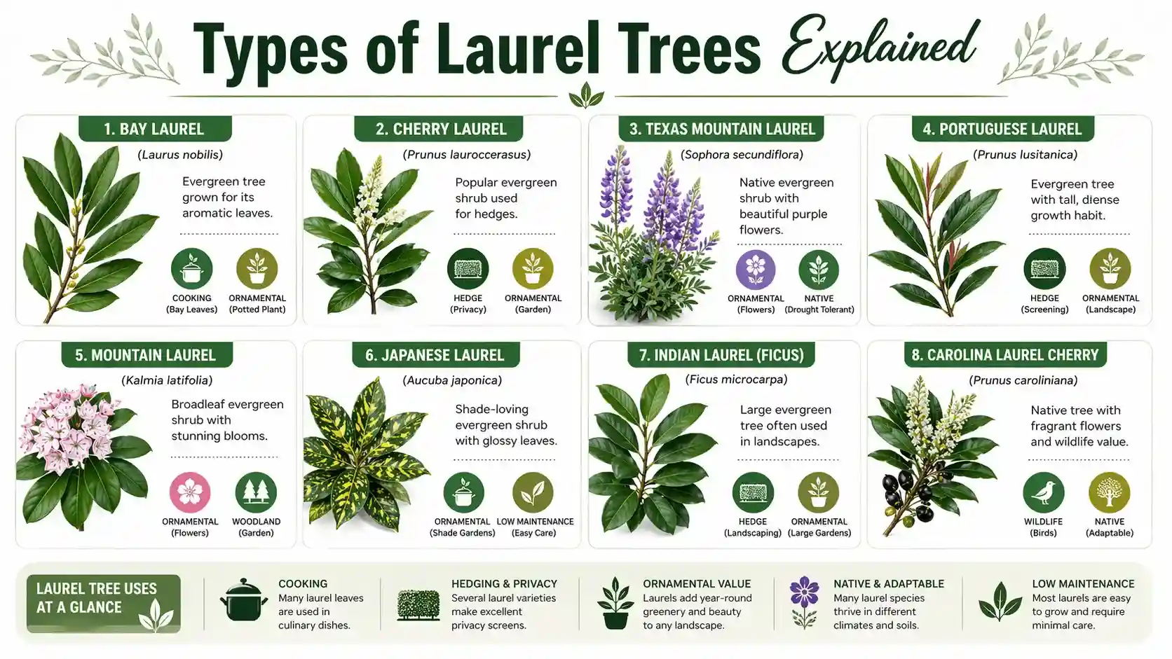 laurel trees