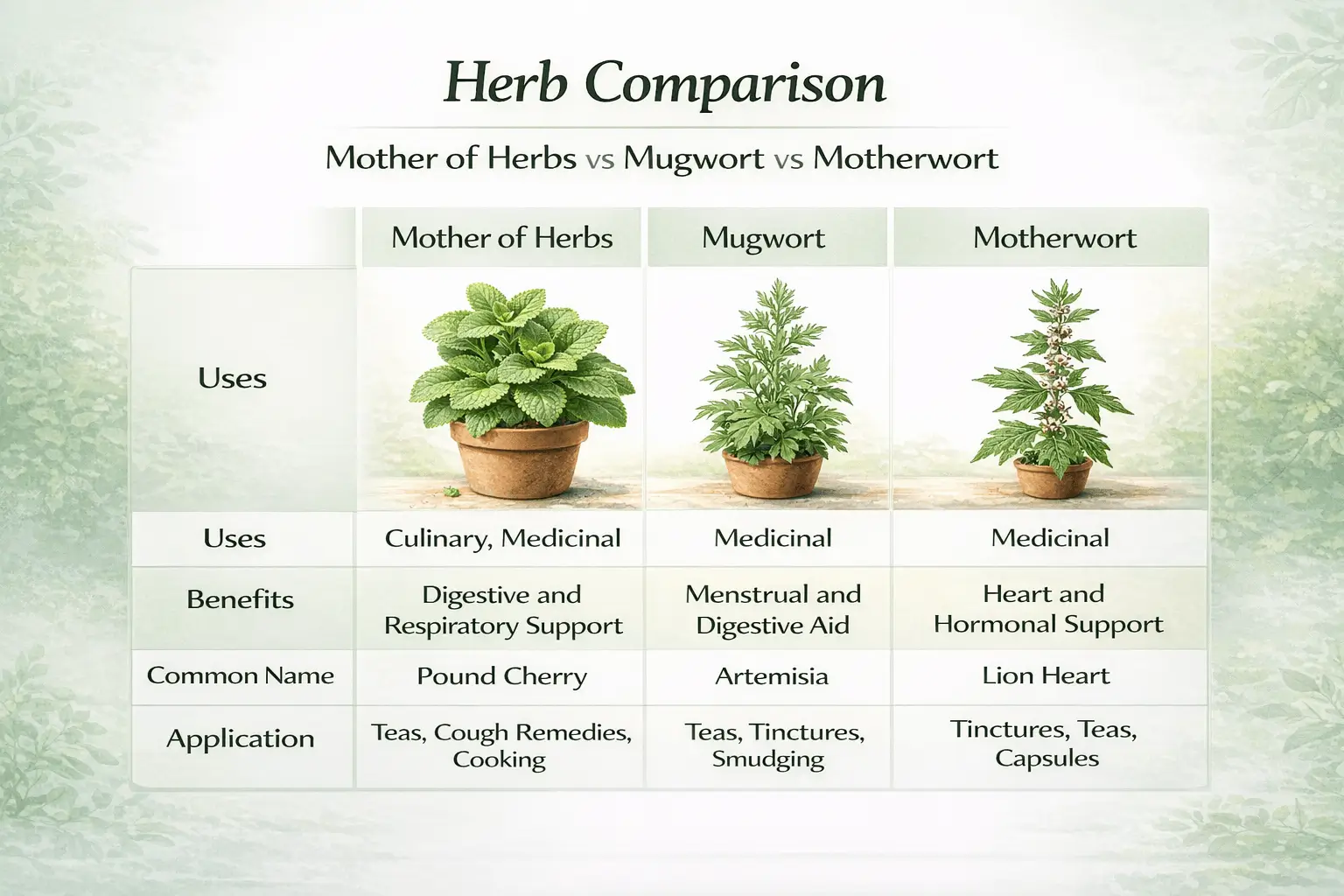 mother of herbs plant