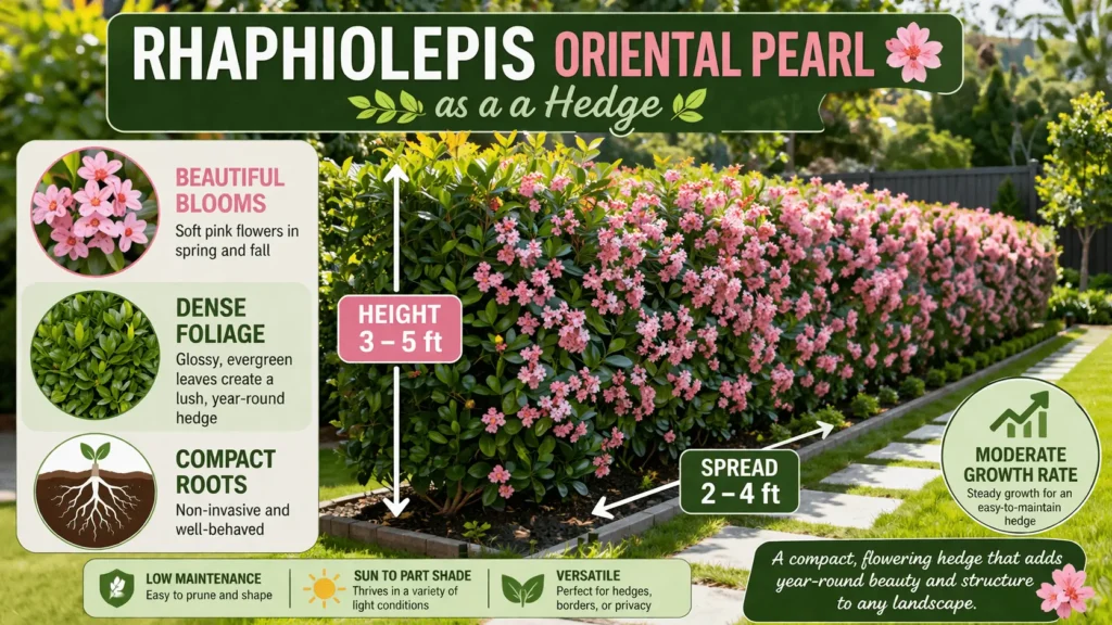 oriental pearl plant hedge