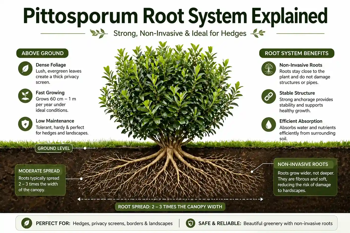pittosporum silver sheen growth rate
