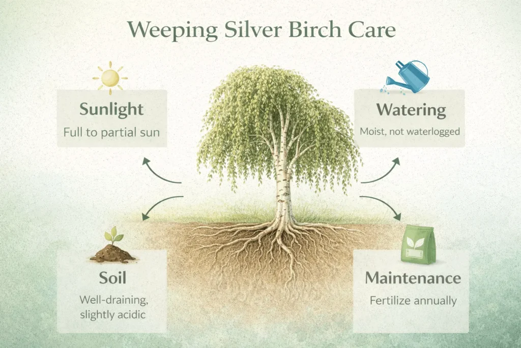 weeping silver birch