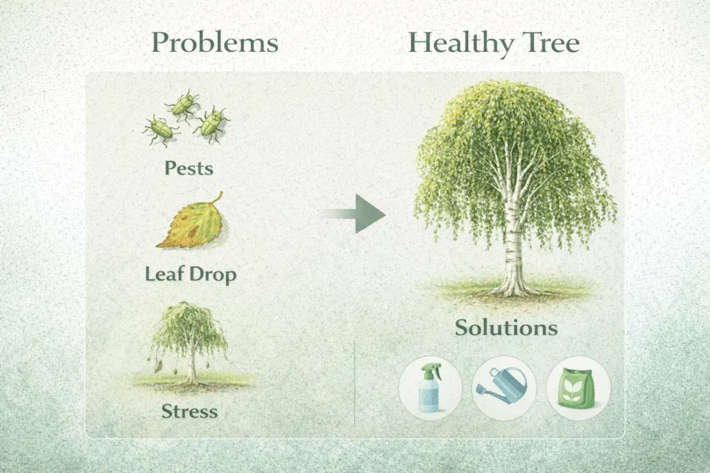 weeping silver birch