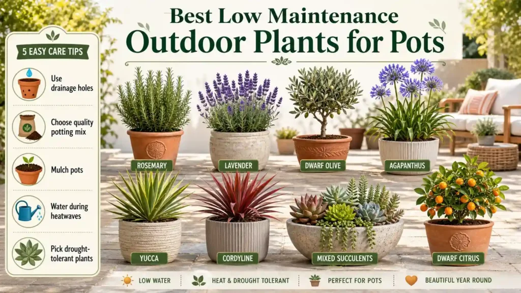 low-maintenance-potted-outdoor-plants