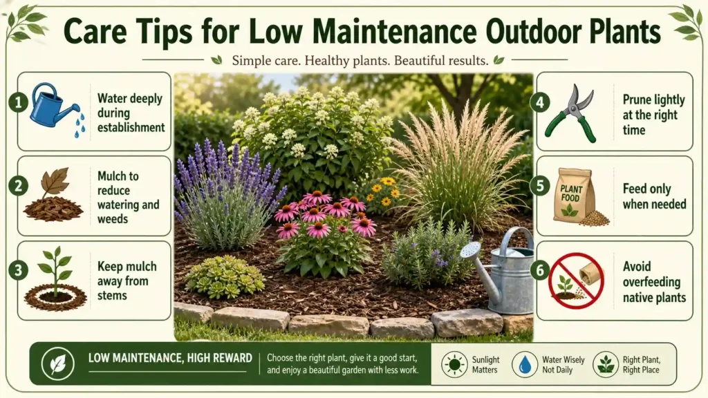 low-maintenance-plants-for-front-garden
