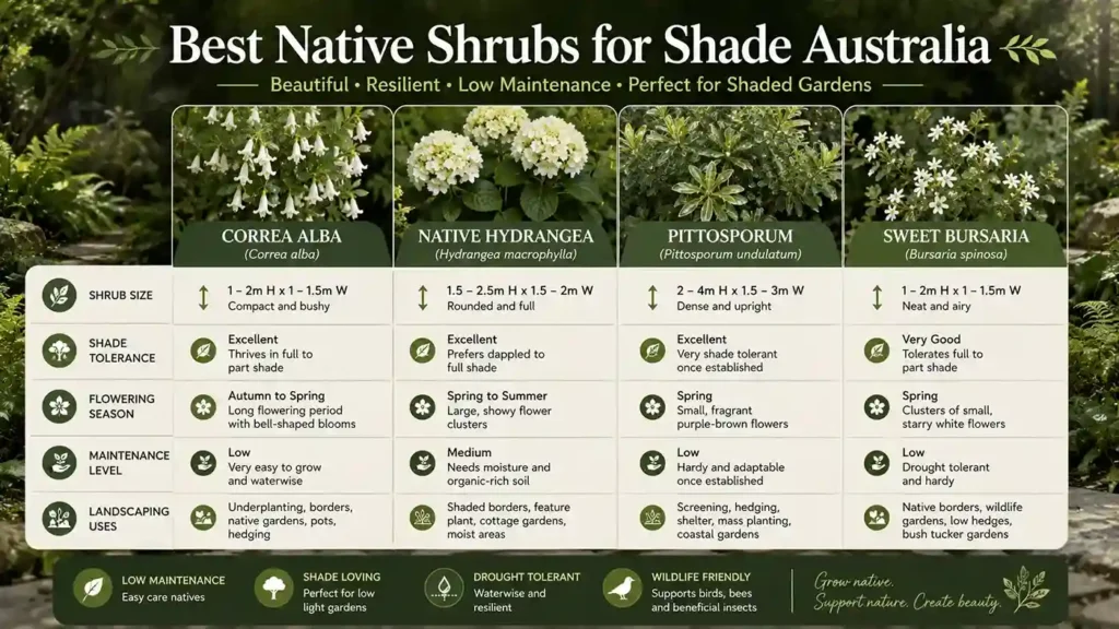 native full shade plants australia