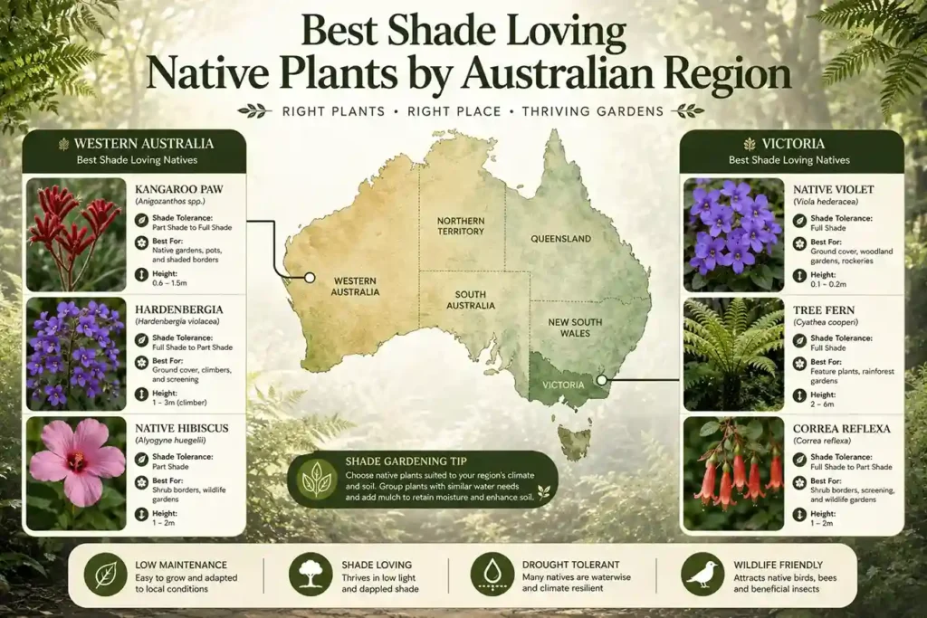 native full shade plants australia