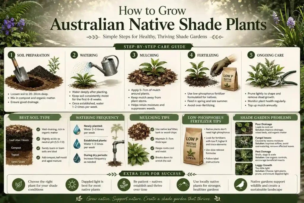 native full shade plants australia