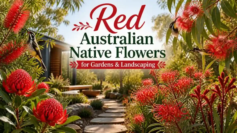 red australian native flowers